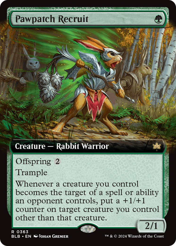 Pawpatch Recruit (Extended Art) [Bloomburrow] | The Clever Kobold