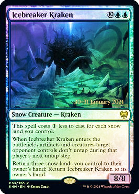 Icebreaker Kraken [Kaldheim Prerelease Promos] | The Clever Kobold