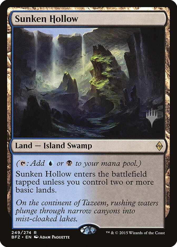 Sunken Hollow [Battle for Zendikar Promos] | The Clever Kobold