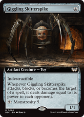 Giggling Skitterspike (Extended Art) [Duskmourn: House of Horror Commander] | The Clever Kobold