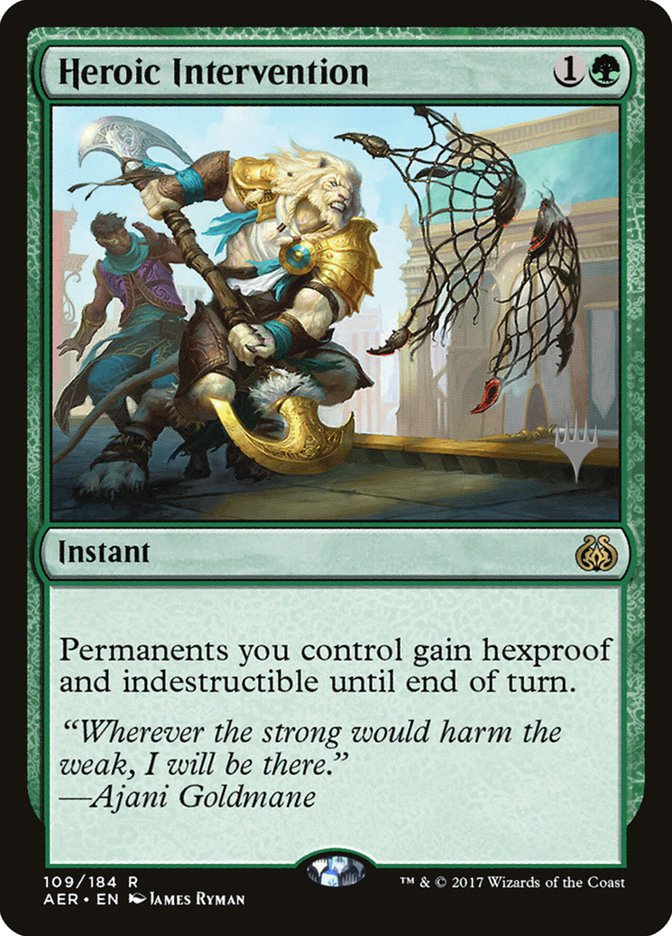 Heroic Intervention (Promo Pack) [Aether Revolt Promos] | The Clever Kobold