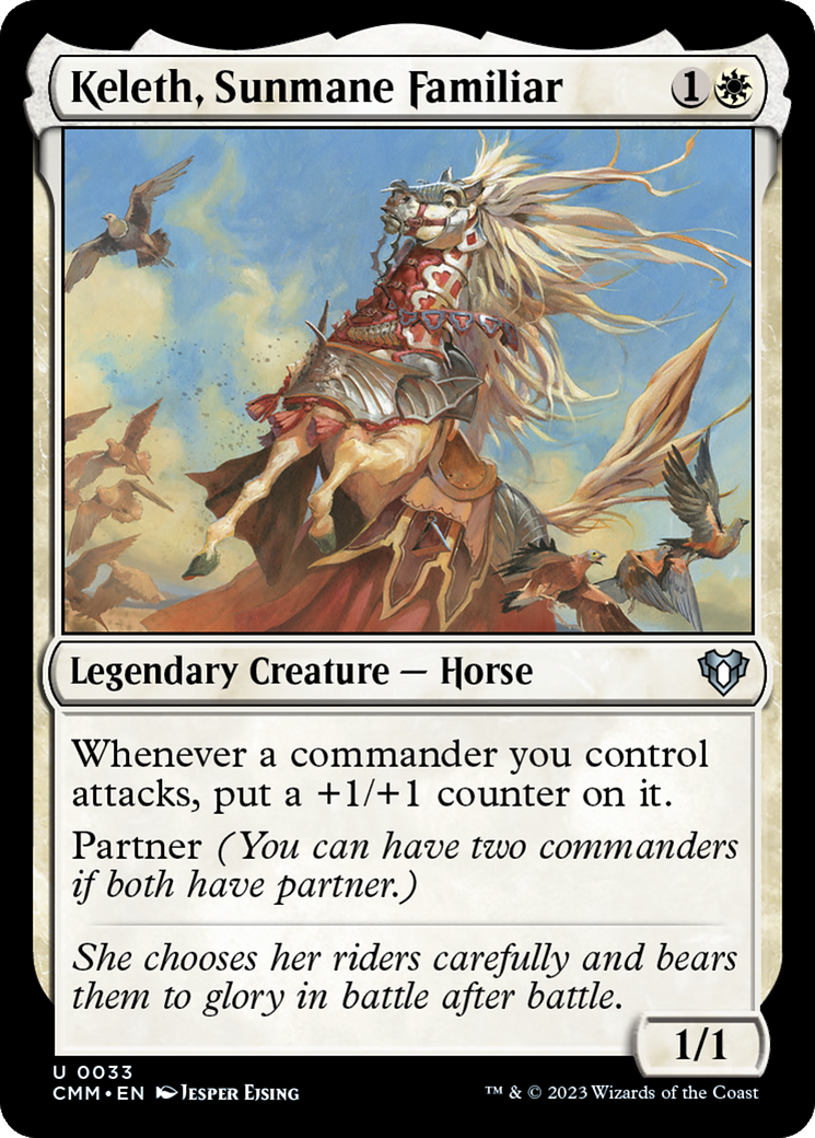 Keleth, Sunmane Familiar [Commander Masters] | The Clever Kobold