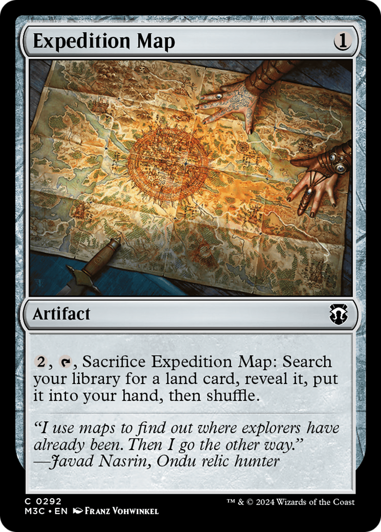 Expedition Map (Ripple Foil) [Modern Horizons 3 Commander] | The Clever Kobold