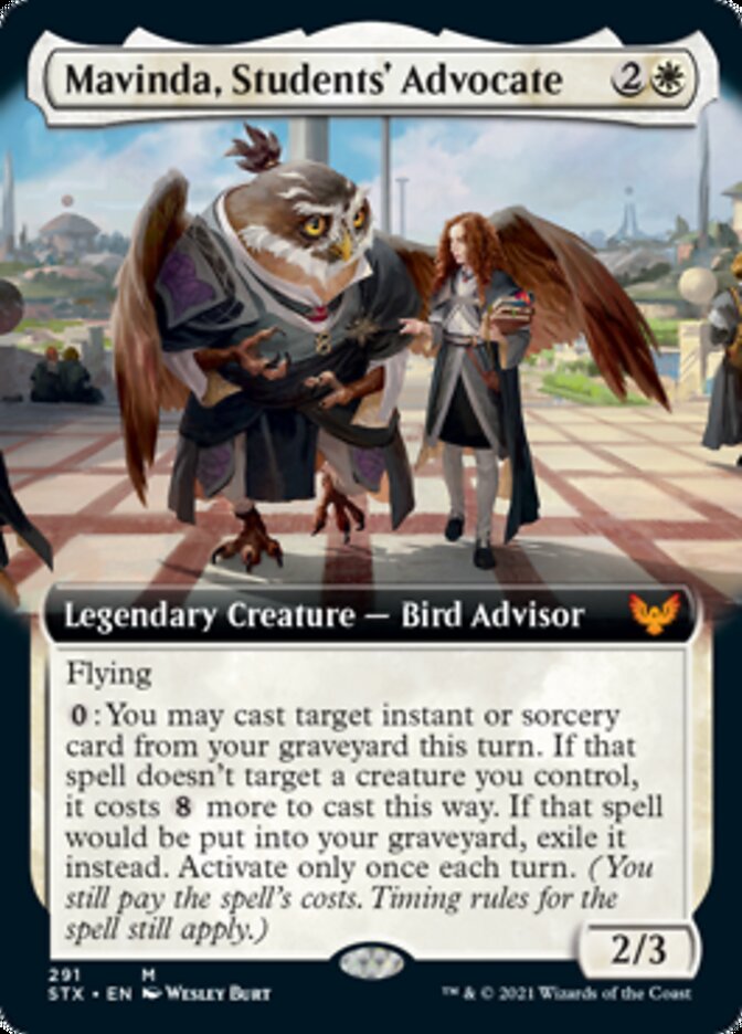 Mavinda, Students' Advocate (Extended Art) [Strixhaven: School of Mages] | The Clever Kobold