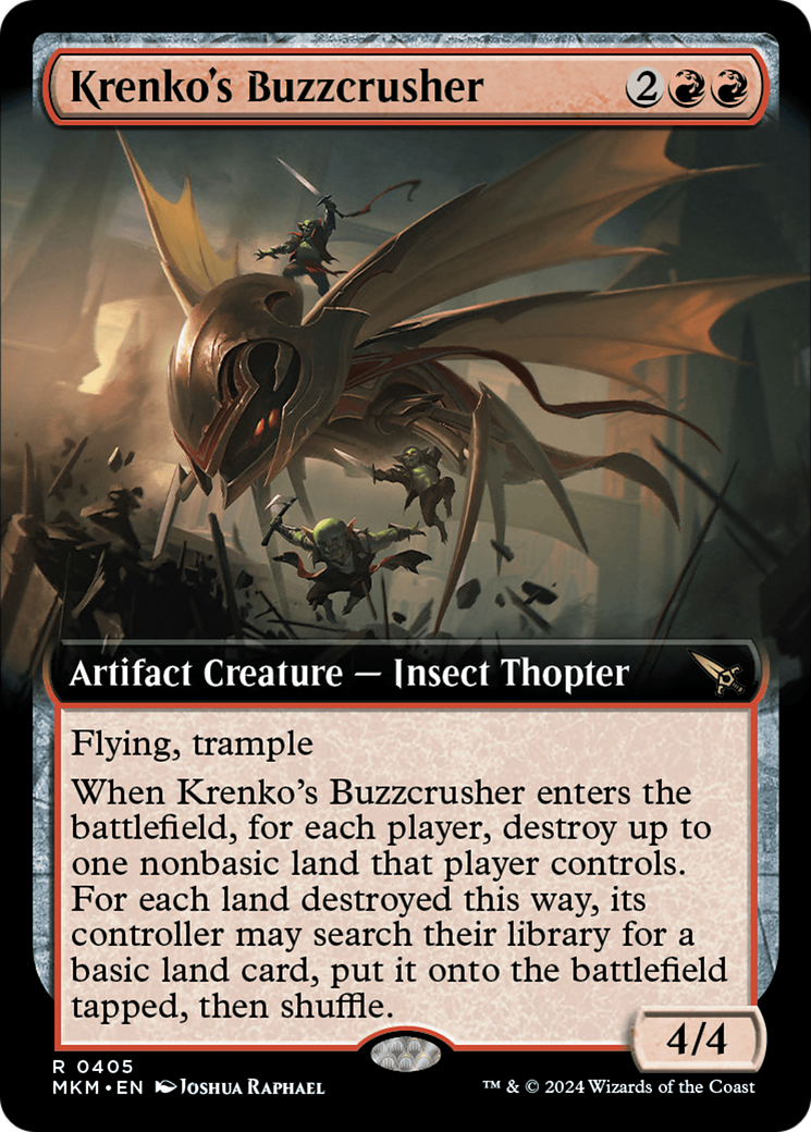 Krenko's Buzzcrusher (Extended Art) [Murders at Karlov Manor] | The Clever Kobold