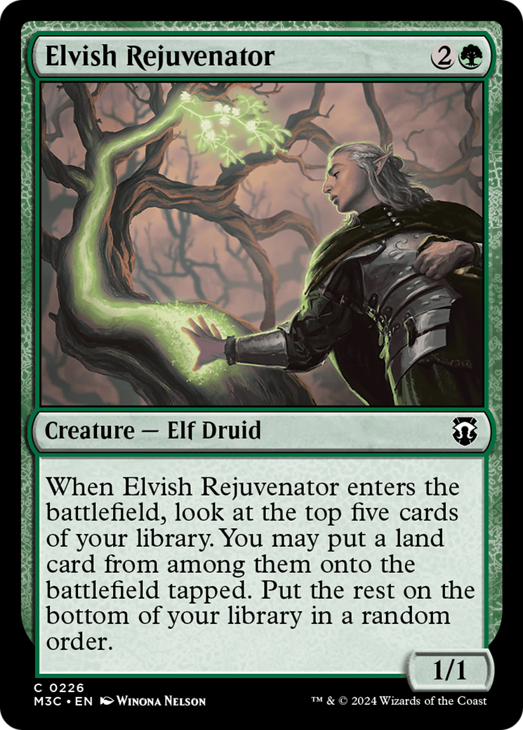 Elvish Rejuvenator (Ripple Foil) [Modern Horizons 3 Commander] | The Clever Kobold