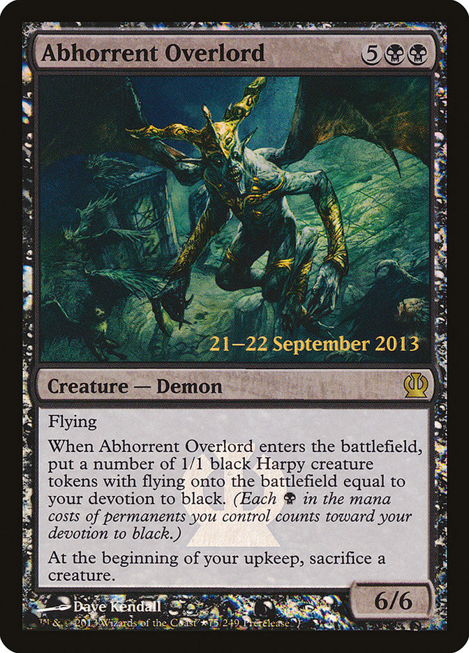 Abhorrent Overlord [Theros Prerelease Promos] | The Clever Kobold