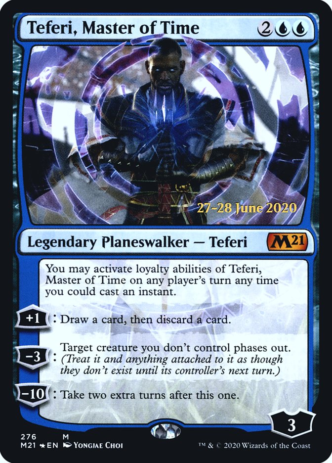 Teferi, Master of Time (276) [Core Set 2021 Prerelease Promos] | The Clever Kobold