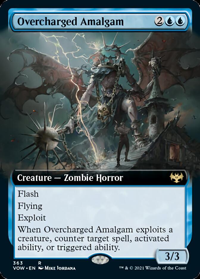 Overcharged Amalgam (Extended Art) [Innistrad: Crimson Vow] | The Clever Kobold