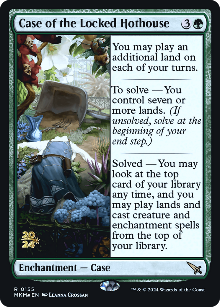 Case of the Locked Hothouse [Murders at Karlov Manor Prerelease Promos] | The Clever Kobold