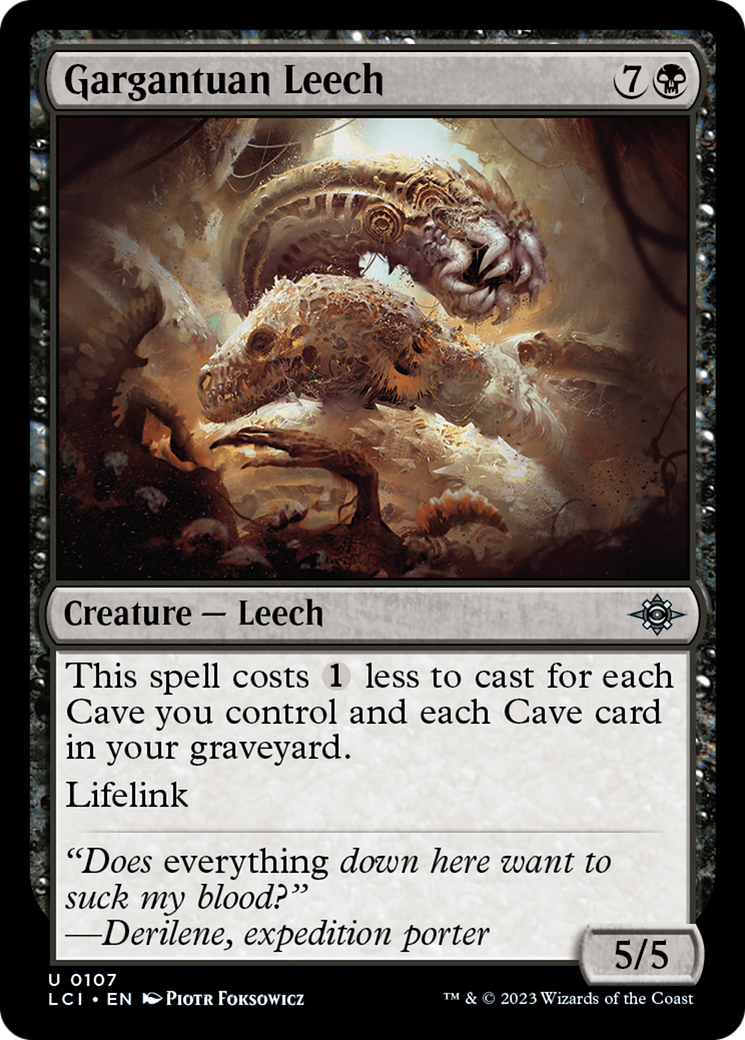 Gargantuan Leech [The Lost Caverns of Ixalan] | The Clever Kobold