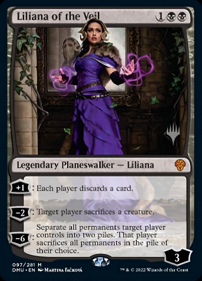 Liliana of the Veil (Promo Pack) [Dominaria United Promos] | The Clever Kobold