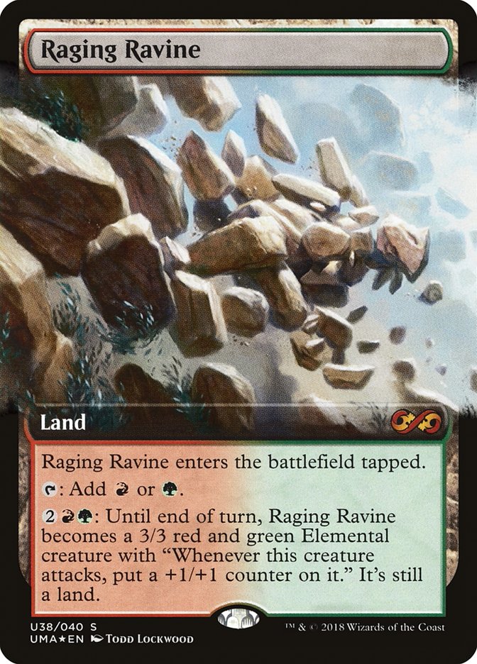 Raging Ravine (Topper) [Ultimate Masters Box Topper] | The Clever Kobold