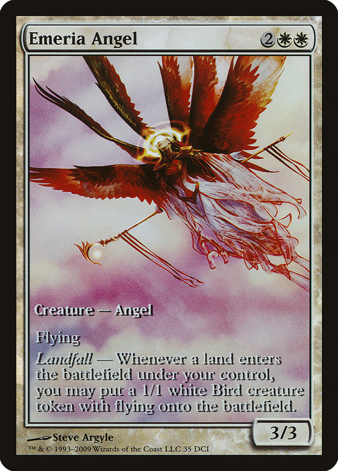 Emeria Angel (Game Day) (Extended Art) [Zendikar Promos] | The Clever Kobold