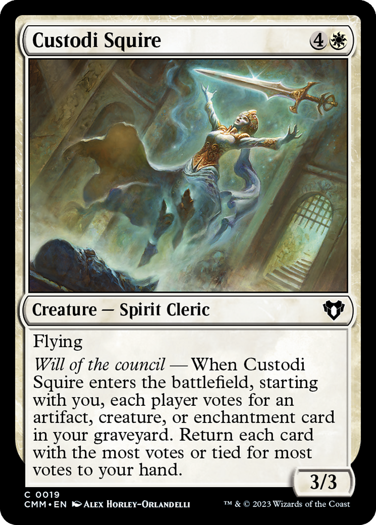 Custodi Squire [Commander Masters] | The Clever Kobold