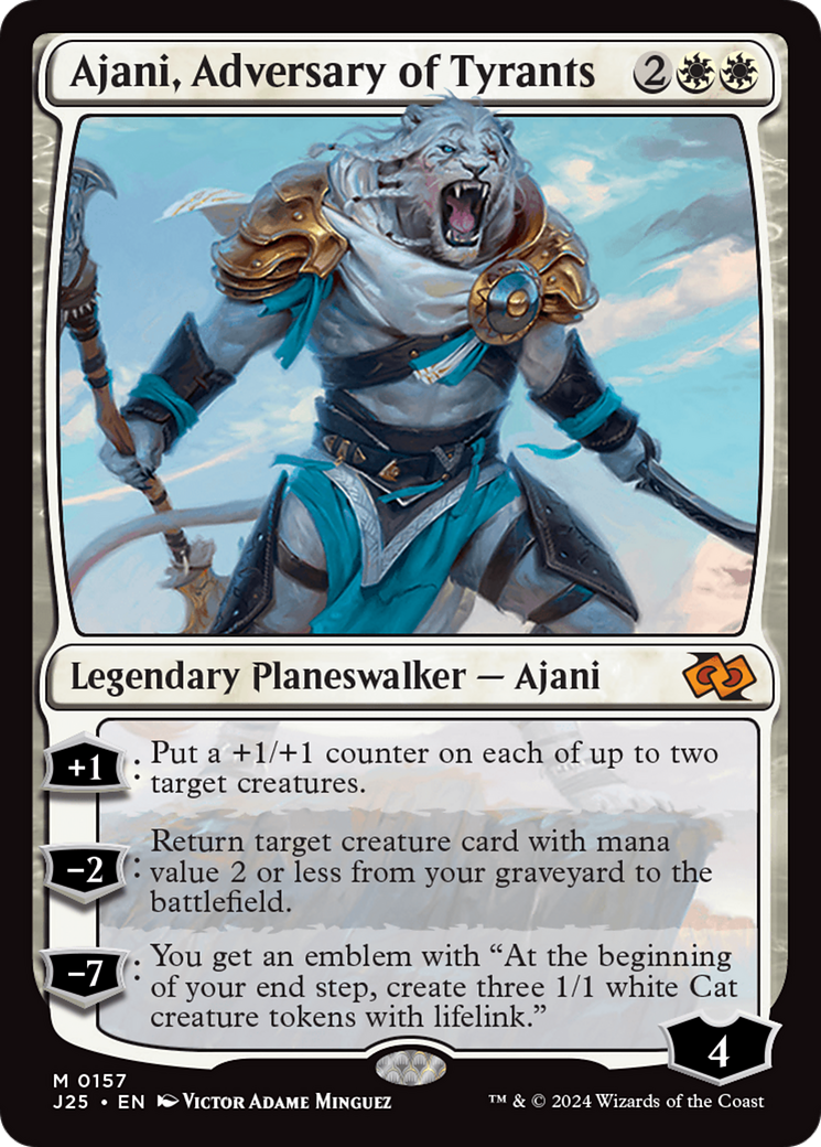 Ajani, Adversary of Tyrants [Foundations Jumpstart] | The Clever Kobold