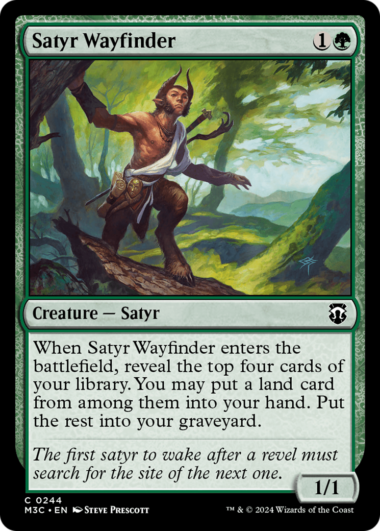 Satyr Wayfinder (Ripple Foil) [Modern Horizons 3 Commander] | The Clever Kobold