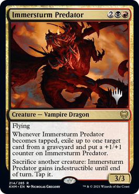 Immersturm Predator (Promo Pack) [Kaldheim Promos] | The Clever Kobold