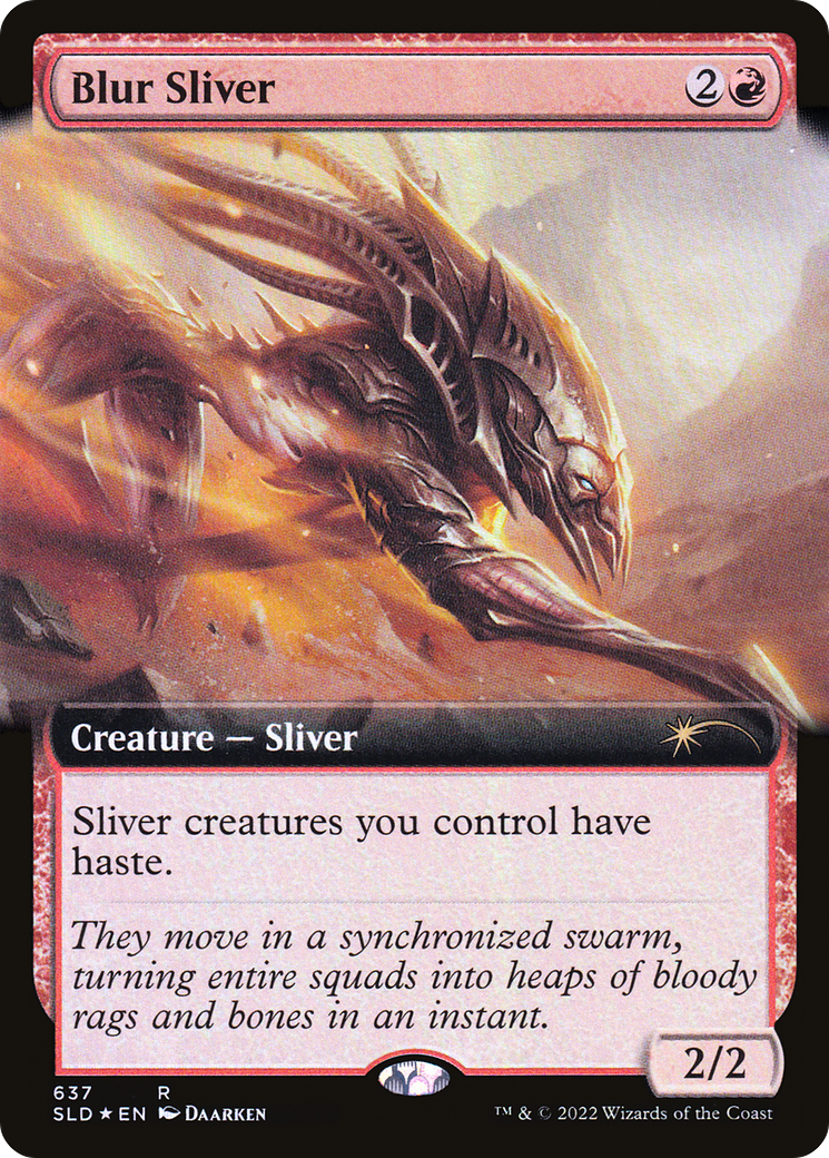 Blur Sliver (Extended Art) [Secret Lair Drop Promos] | The Clever Kobold