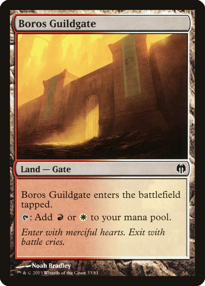 Boros Guildgate [Duel Decks: Heroes vs. Monsters] | The Clever Kobold