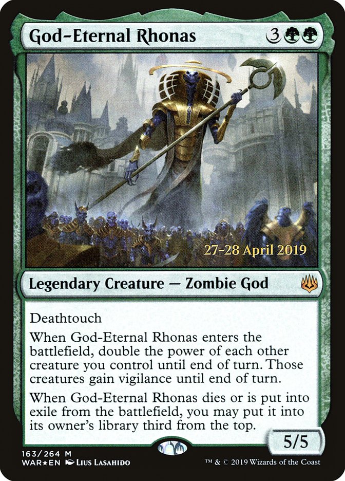 God-Eternal Rhonas [War of the Spark Prerelease Promos] | The Clever Kobold