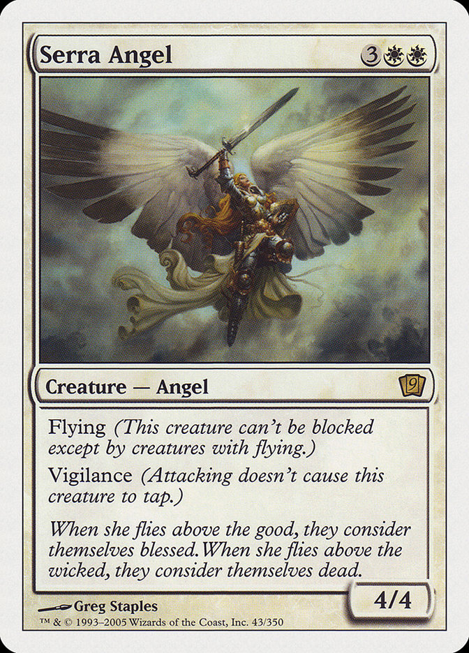 Serra Angel (9th Edition) [Oversize Cards] | The Clever Kobold