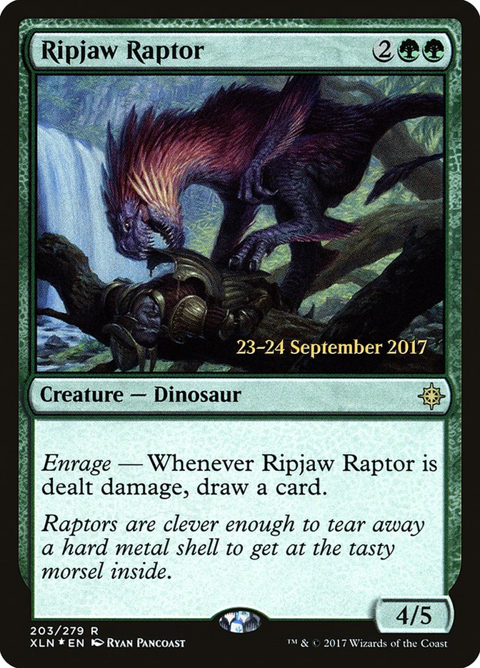 Ripjaw Raptor [Ixalan Prerelease Promos] | The Clever Kobold