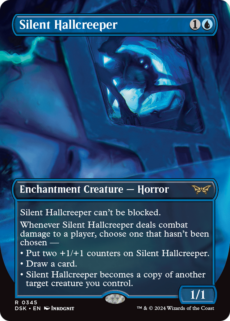 Silent Hallcreeper (Borderless) [Duskmourn: House of Horror] | The Clever Kobold