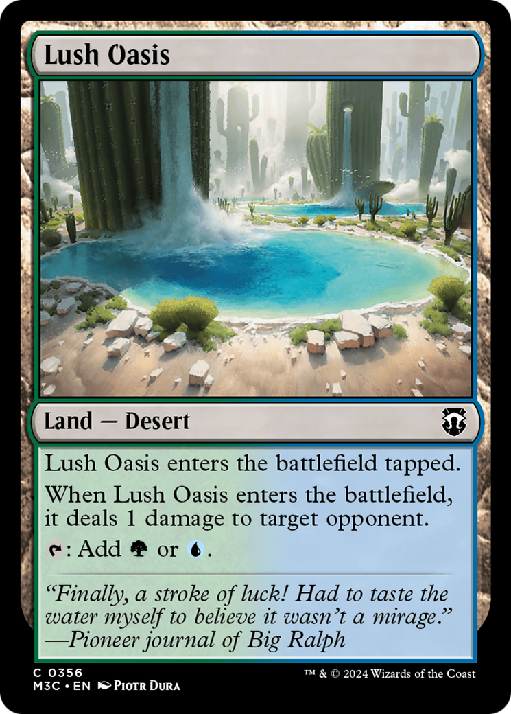 Lush Oasis (Ripple Foil) [Modern Horizons 3 Commander] | The Clever Kobold