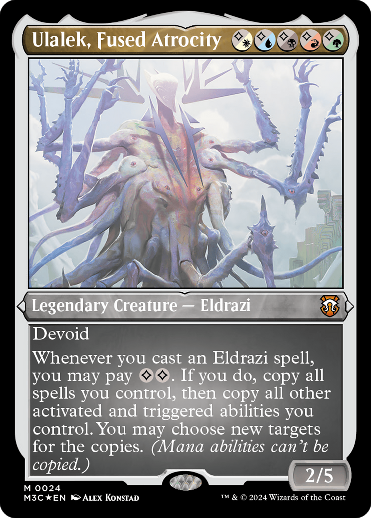 Ulalek, Fused Atrocity (Foil Etched) [Modern Horizons 3 Commander] | The Clever Kobold