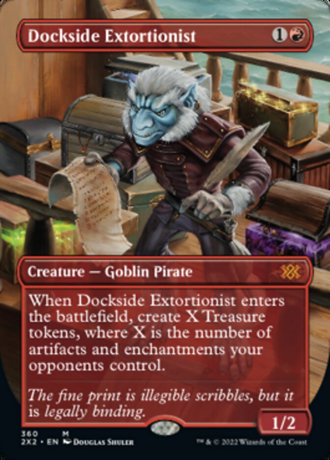 Dockside Extortionist (Borderless Alternate Art) [Double Masters 2022] | The Clever Kobold