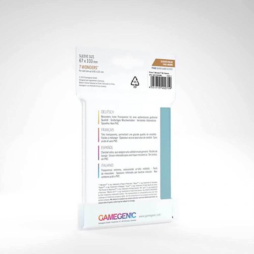 Prime Sleeves: 7 Wonders (67 X 103MM)