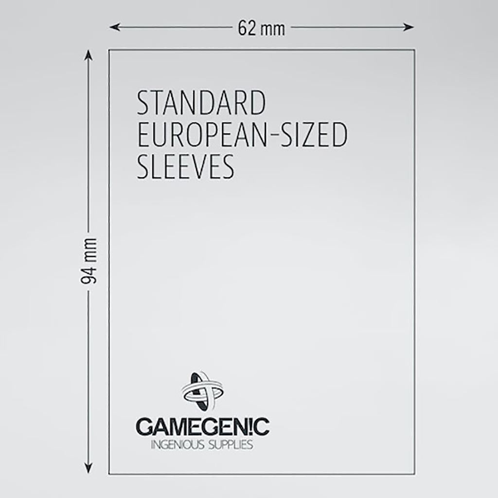 Prime Sleeves: Standard European (62 X 94 MM)
