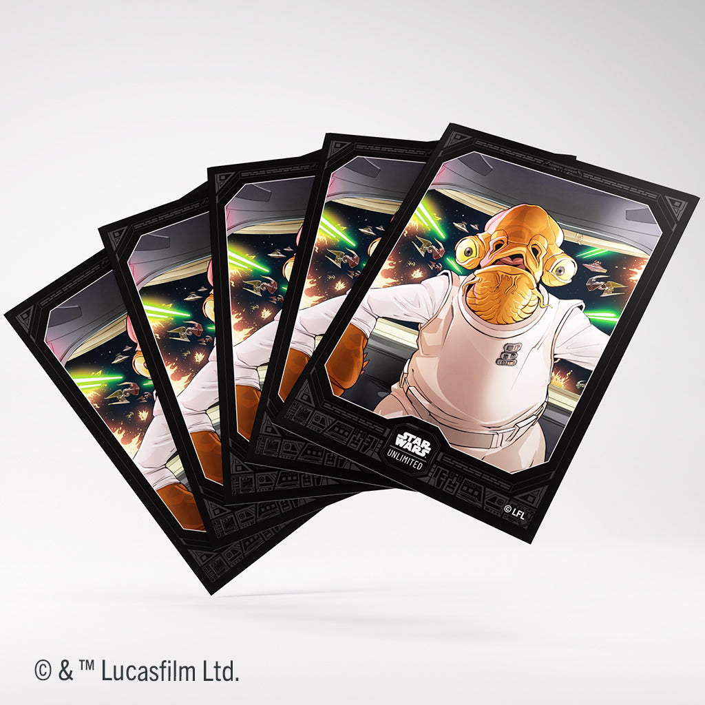 Star Wars: Unlimited Premium Art Sleeve Admiral Ackbar | The Clever Kobold