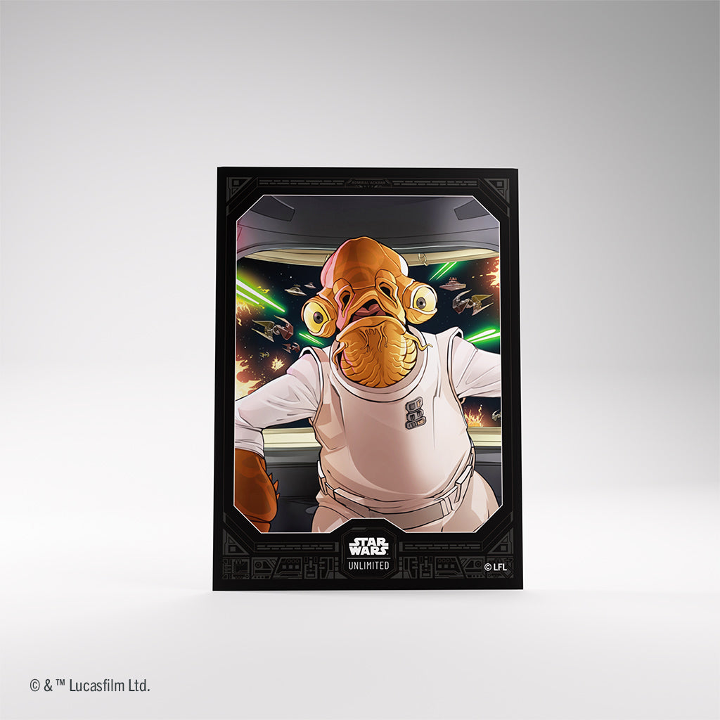 Star Wars: Unlimited Premium Art Sleeve Admiral Ackbar | The Clever Kobold