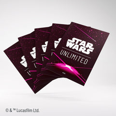 Star Wars: Unlimited Premium Art Sleeve Card Back Magenta | The Clever Kobold