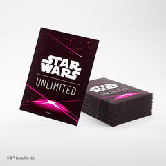 Star Wars: Unlimited Premium Art Sleeve Card Back Magenta | The Clever Kobold