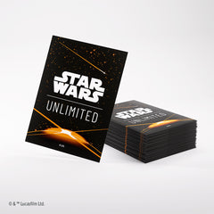 Star Wars: Unlimited Premium Art Sleeve Card Back Orange | The Clever Kobold