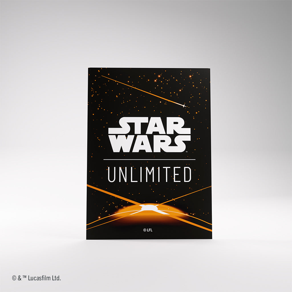 Star Wars: Unlimited Premium Art Sleeve Card Back Orange | The Clever Kobold