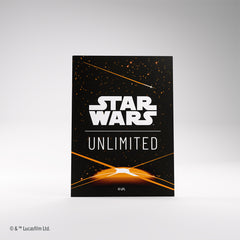 Star Wars: Unlimited Premium Art Sleeve Card Back Orange | The Clever Kobold