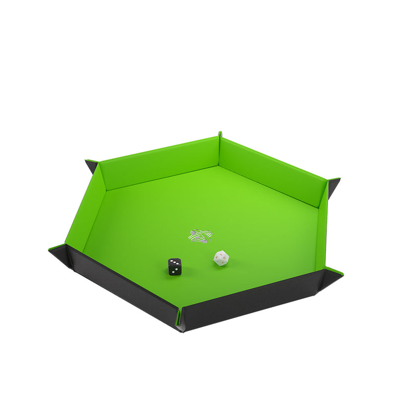 Magnetic Dice Tray Hexagonal Black/Green