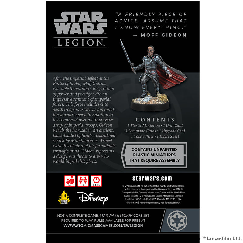 STAR WARS: LEGION - MOFF GIDEON COMMANDER EXPANSION