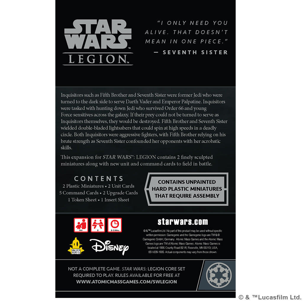 STAR WARS: LEGION - FIFTH BROTHER AND SEVENTH SISTER OPERATIVE EXPANSION | The Clever Kobold