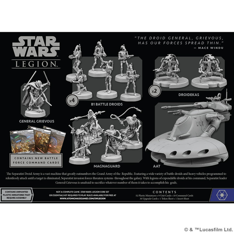 STAR WARS: LEGION - SEPARATIST INVASION FORCE
