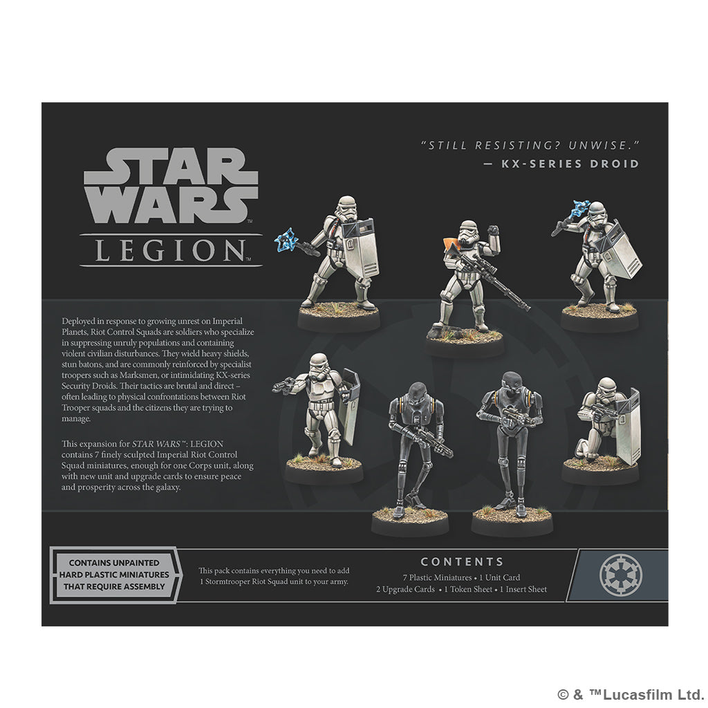 Star Wars: Legion - Imperial Riot Control Squad Unit Expansion | The Clever Kobold