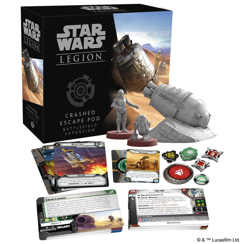 STAR WARS: LEGION - CRASHED ESCAPE POD BATTLEFIELD EXPANSION