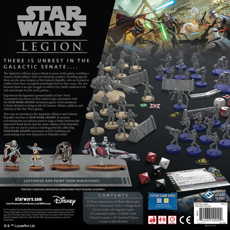STAR WARS: LEGION - CLONE WARS CORE SET