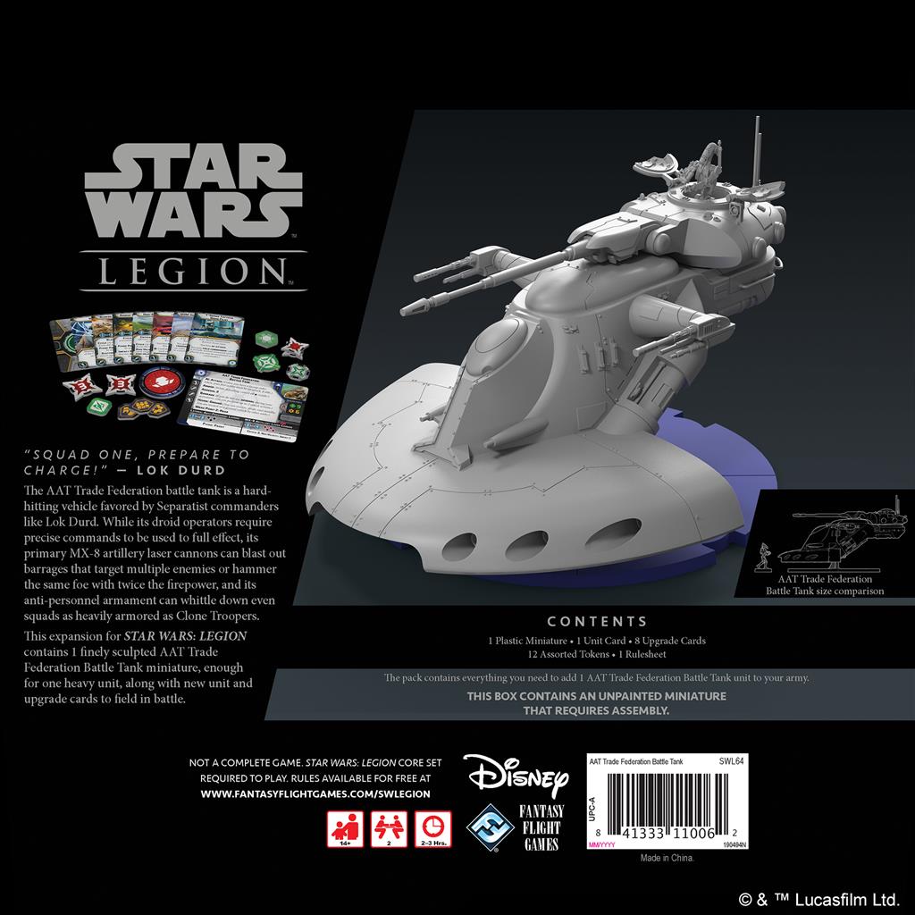 STAR WARS: LEGION - AAT TRADE FEDERATION BATTLE TANK UNIT EXPANSION | The Clever Kobold