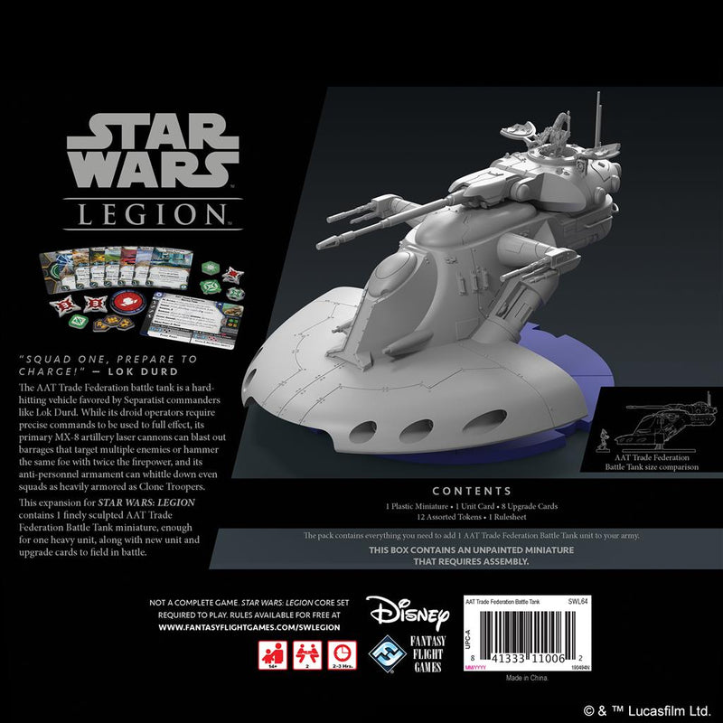STAR WARS: LEGION - AAT TRADE FEDERATION BATTLE TANK UNIT EXPANSION