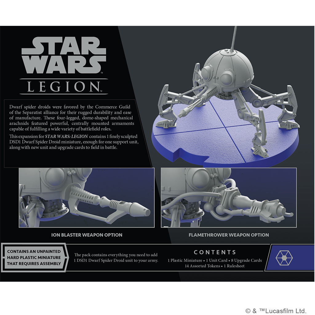 STAR WARS: LEGION - DSD1 DWARF SPIDER DROID UNIT EXPANSION | The Clever Kobold